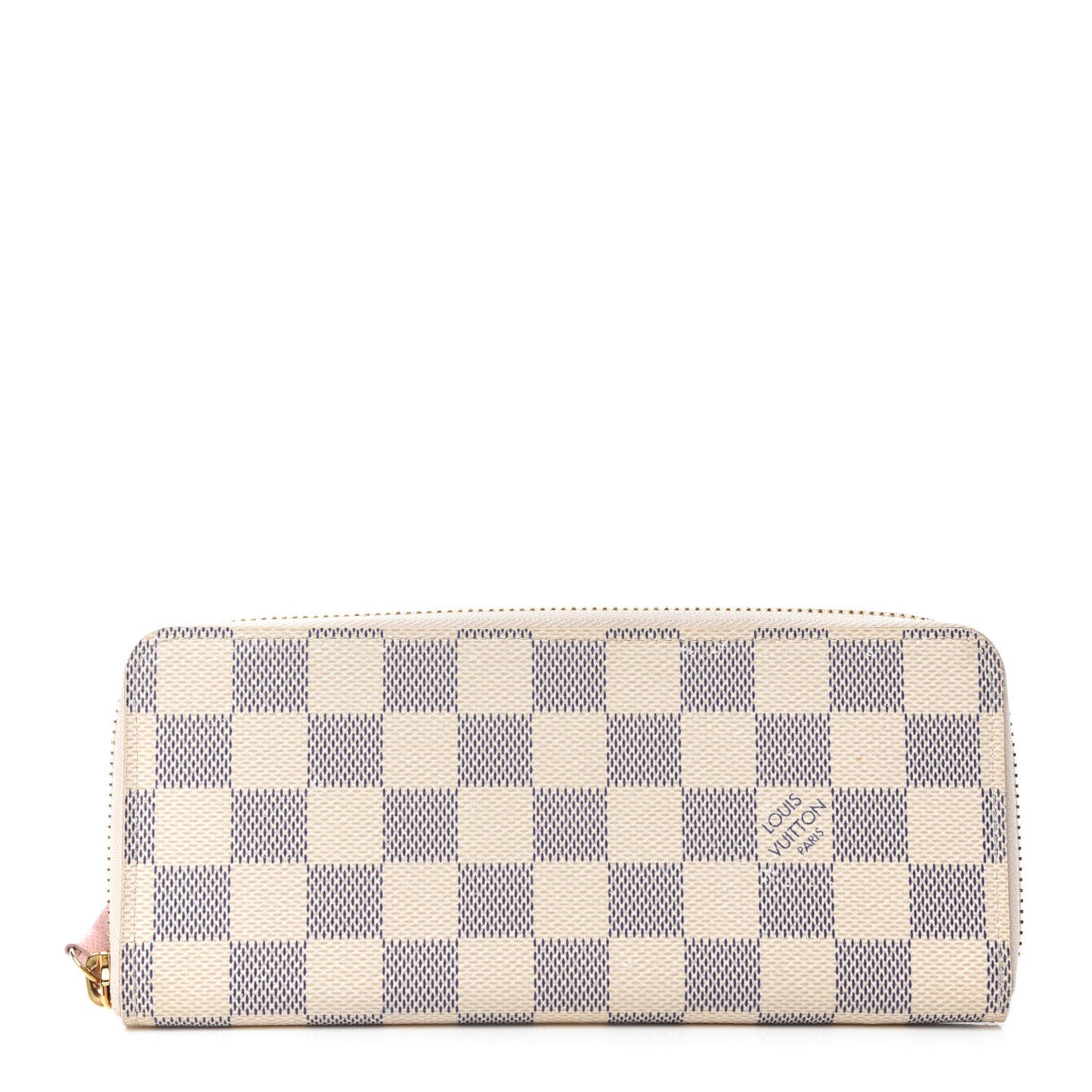 Damier Azur Clemence Wallet Rose Ballerine
