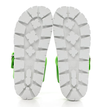 Prada EVA Rubber Buckled Lug Sole 20mm Thong Sandals 37 Mela 5 of 8