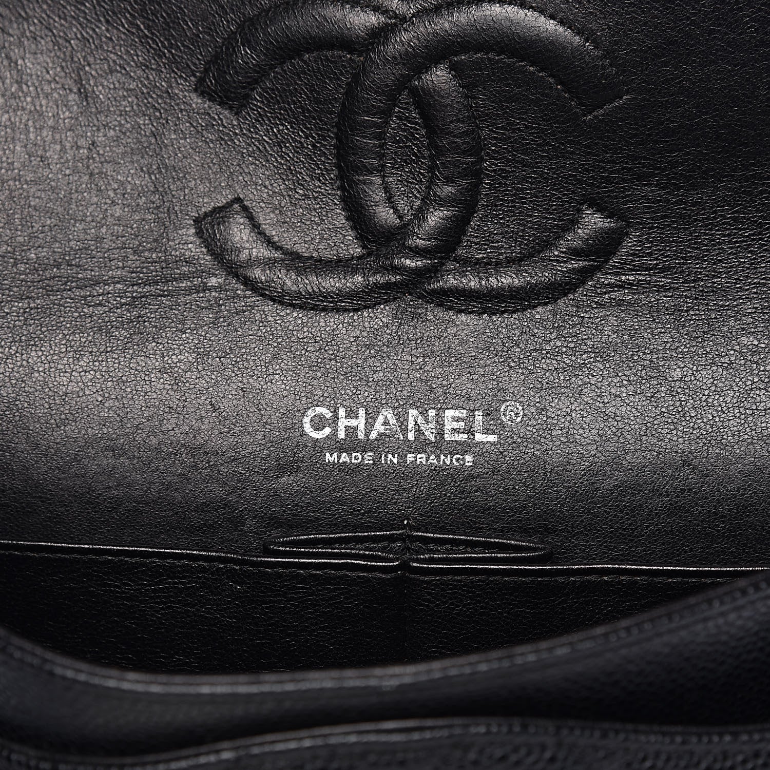 Chanel Caviar Quilted Medium Double Flap Black 6 of 14