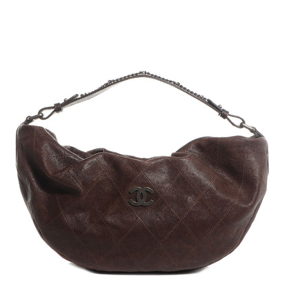 Chanel Caviar Outdoor Ligne Large Hobo Brown 1 of 7