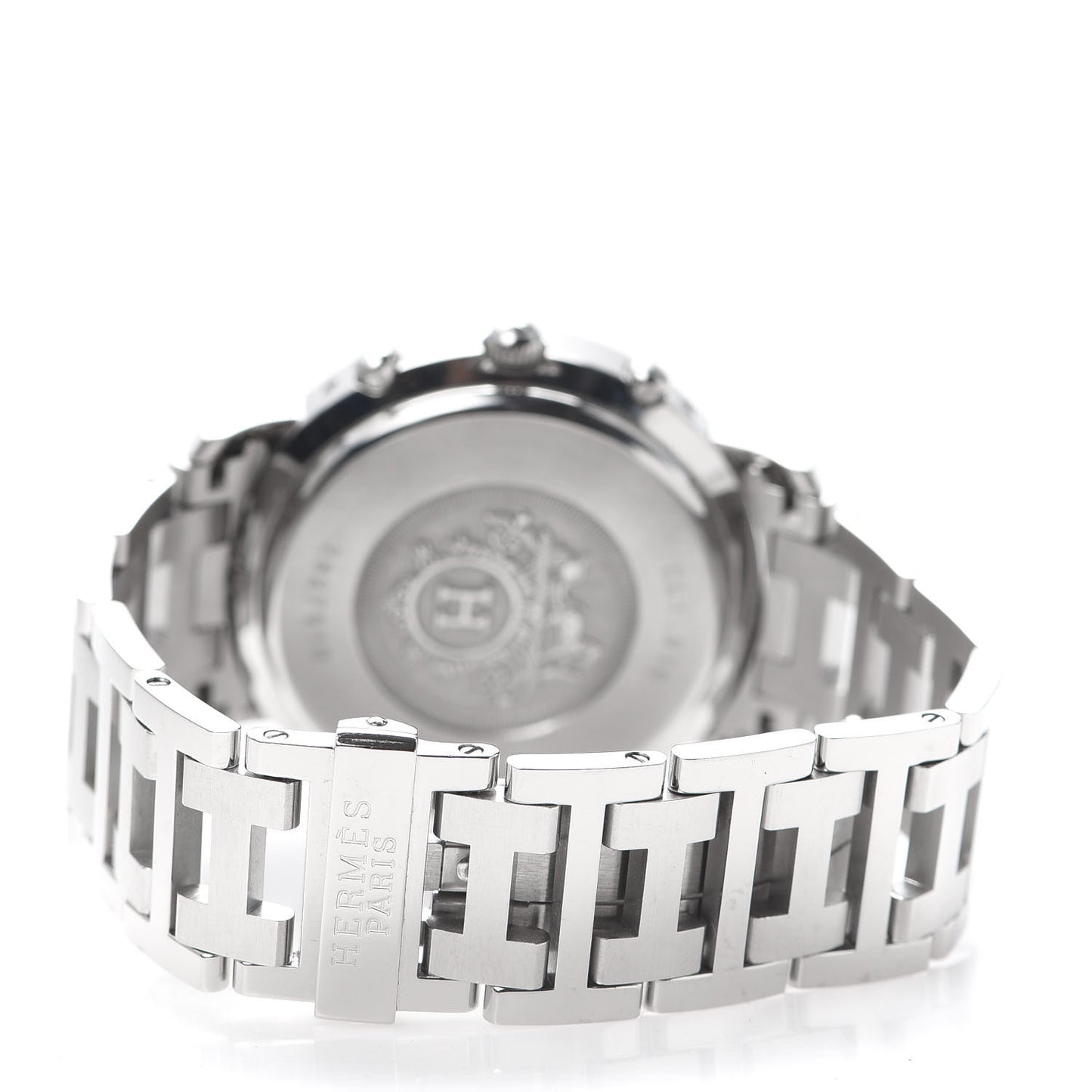 Stainless Steel 38mm Clipper Chronograph Quartz Watch Black