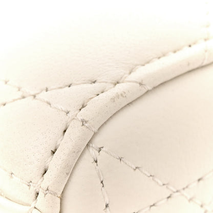 Christian Dior Lambskin Cannage Small My ABCDior Lady Dior White 11 of 16