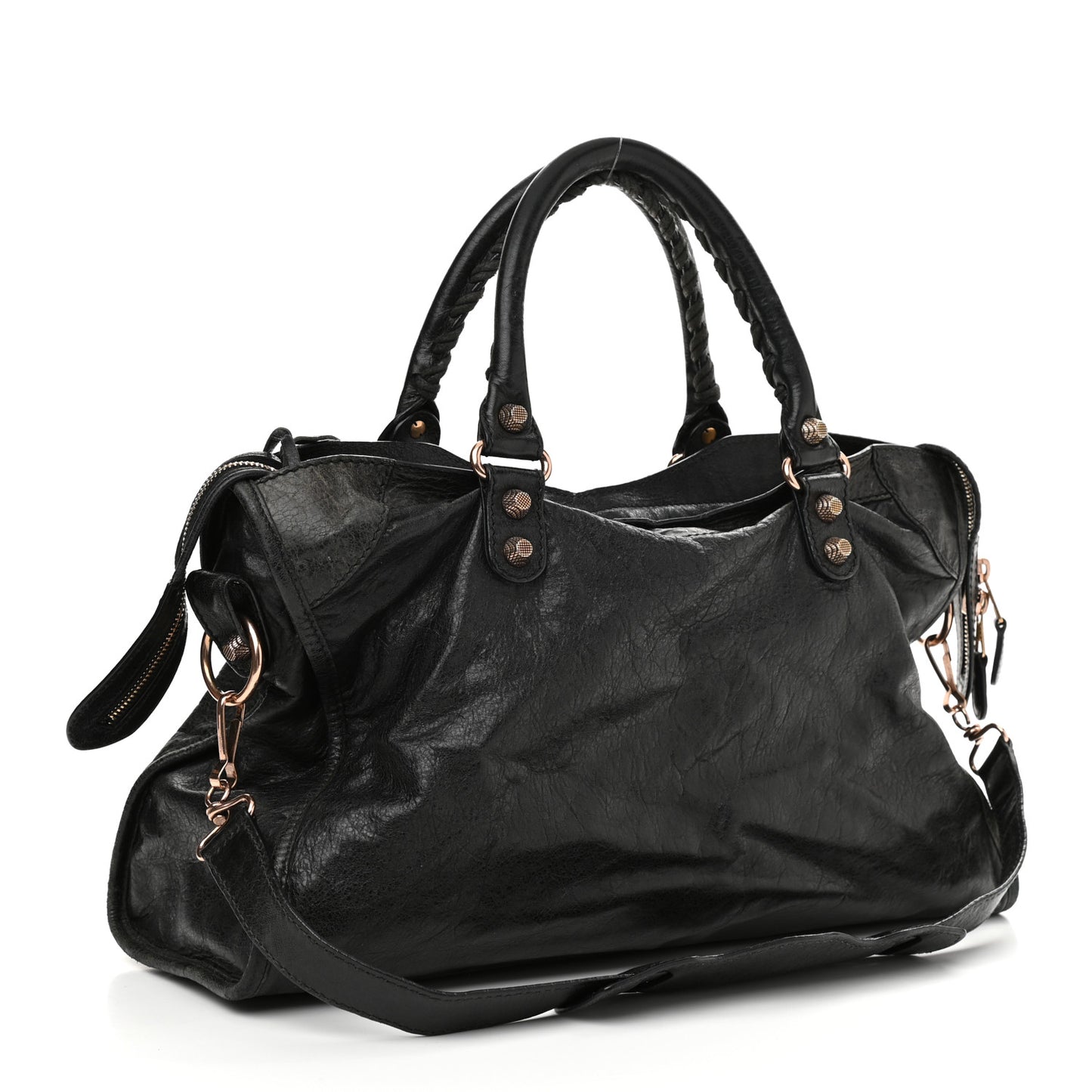 Agneau Giant 12 Gold Hardware City Black