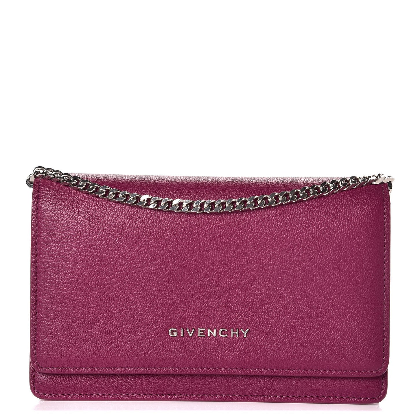 Sugar Goatskin Pandora Chain Wallet Orchid Purple