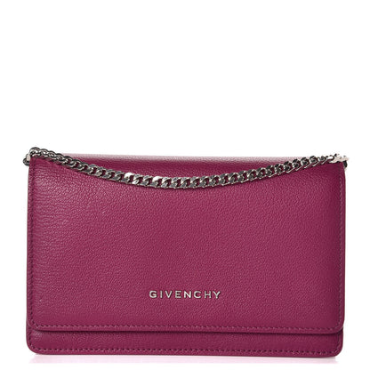 Givenchy Sugar Goatskin Pandora Chain Wallet Orchid Purple 1 of 9