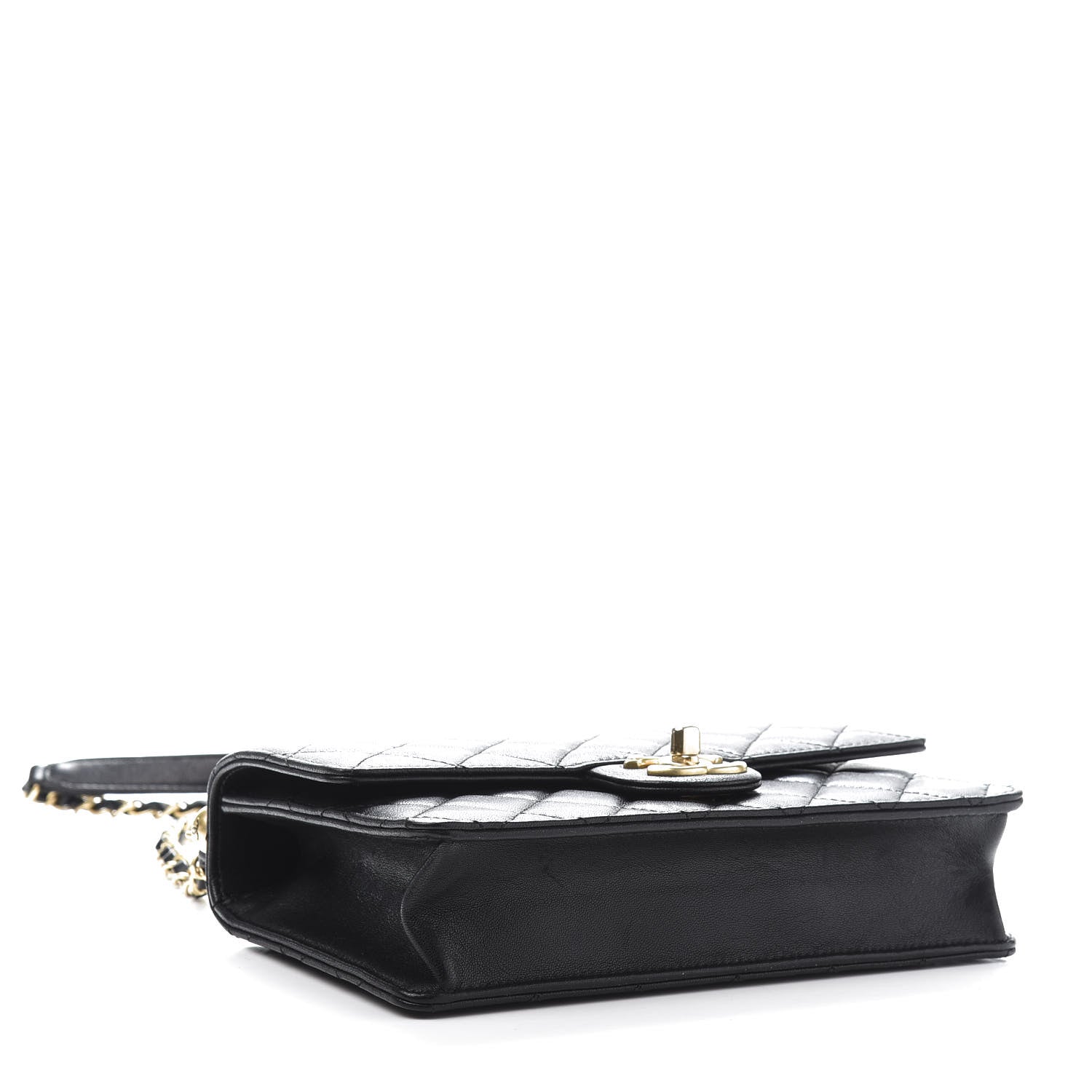 Chanel Lambskin Quilted Small Chic Pearls Flap Black 4 of 12
