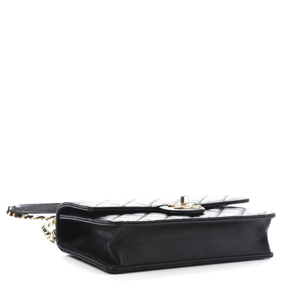 Chanel Lambskin Quilted Small Chic Pearls Flap Black 4 of 12