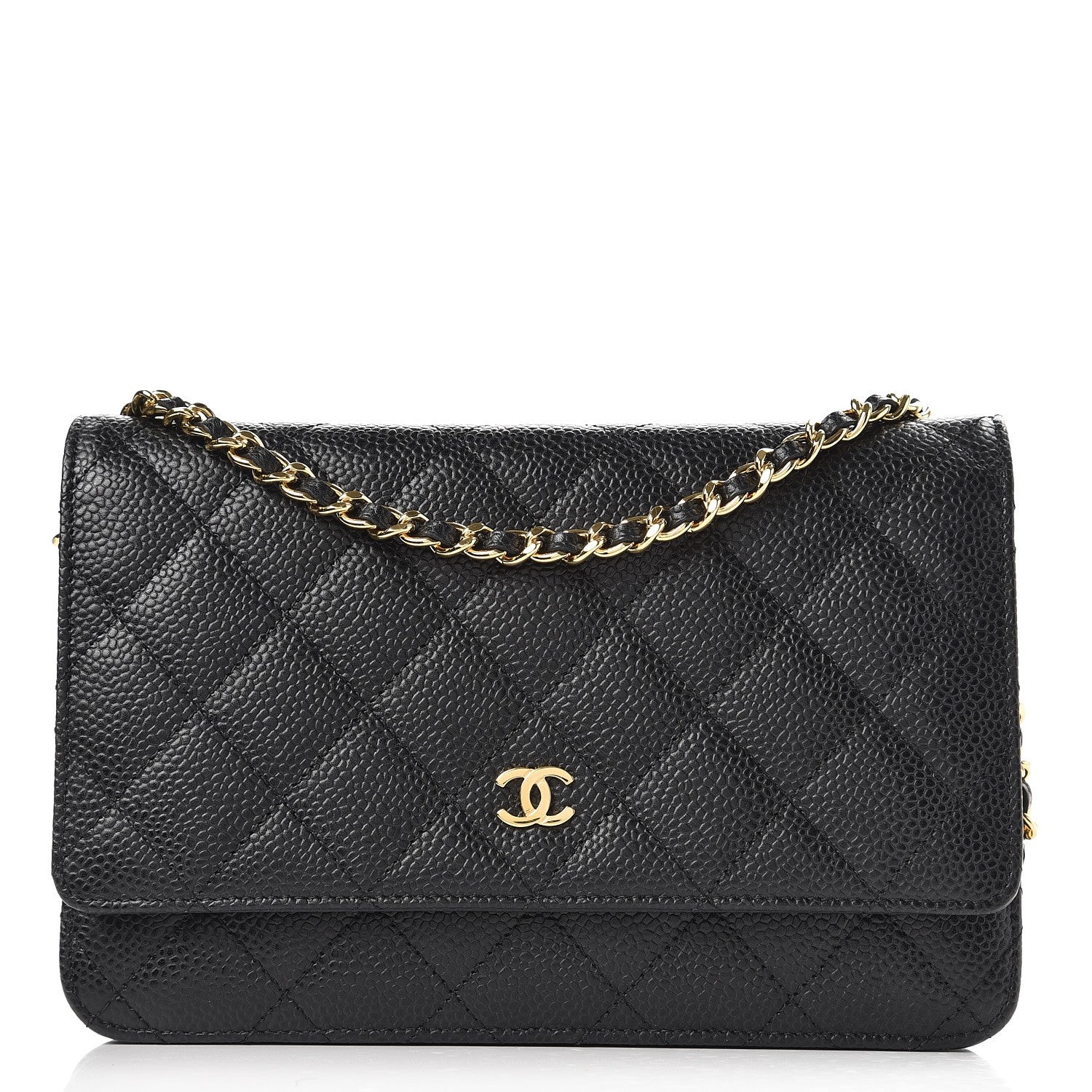 Chanel Caviar Quilted Wallet On Chain WOC Black 1 of 9