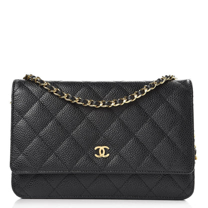 Chanel Caviar Quilted Wallet On Chain WOC Black 1 of 9