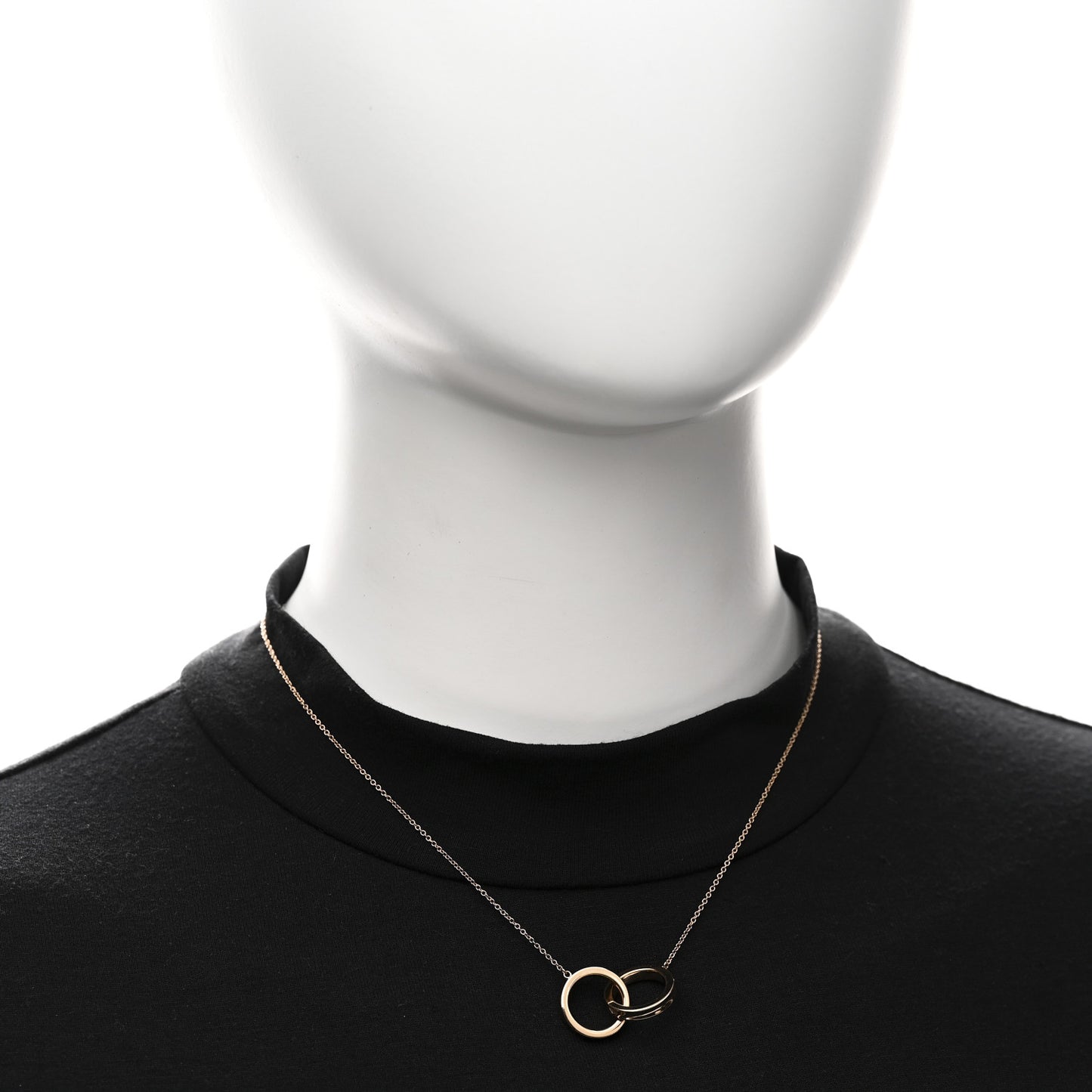 18K Rose Gold 1837 Interlocking Circles Pendant Necklace