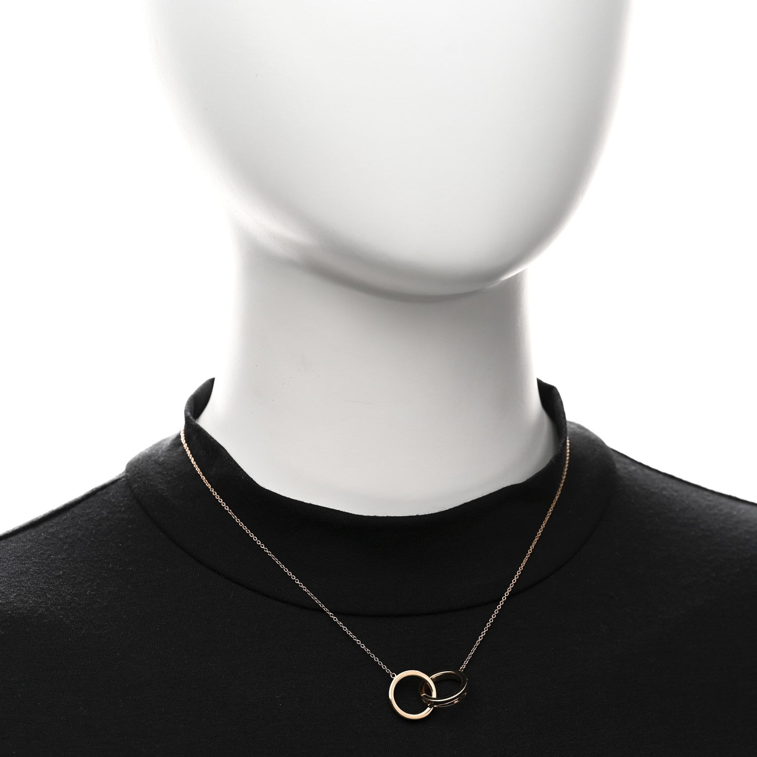 Tiffany 18K Rose Gold 1837 Interlocking Circles Pendant Necklace 2 of 4