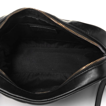 Saint Laurent Calfskin Matelasse Monogram Lou Camera Bag Black 5 of 9