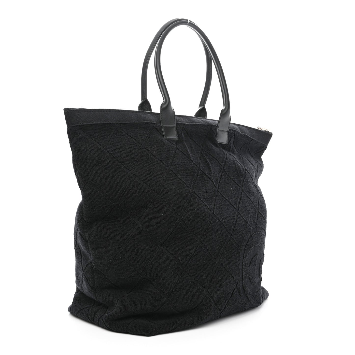 Terry Cotton CC Beach Tote Set Black