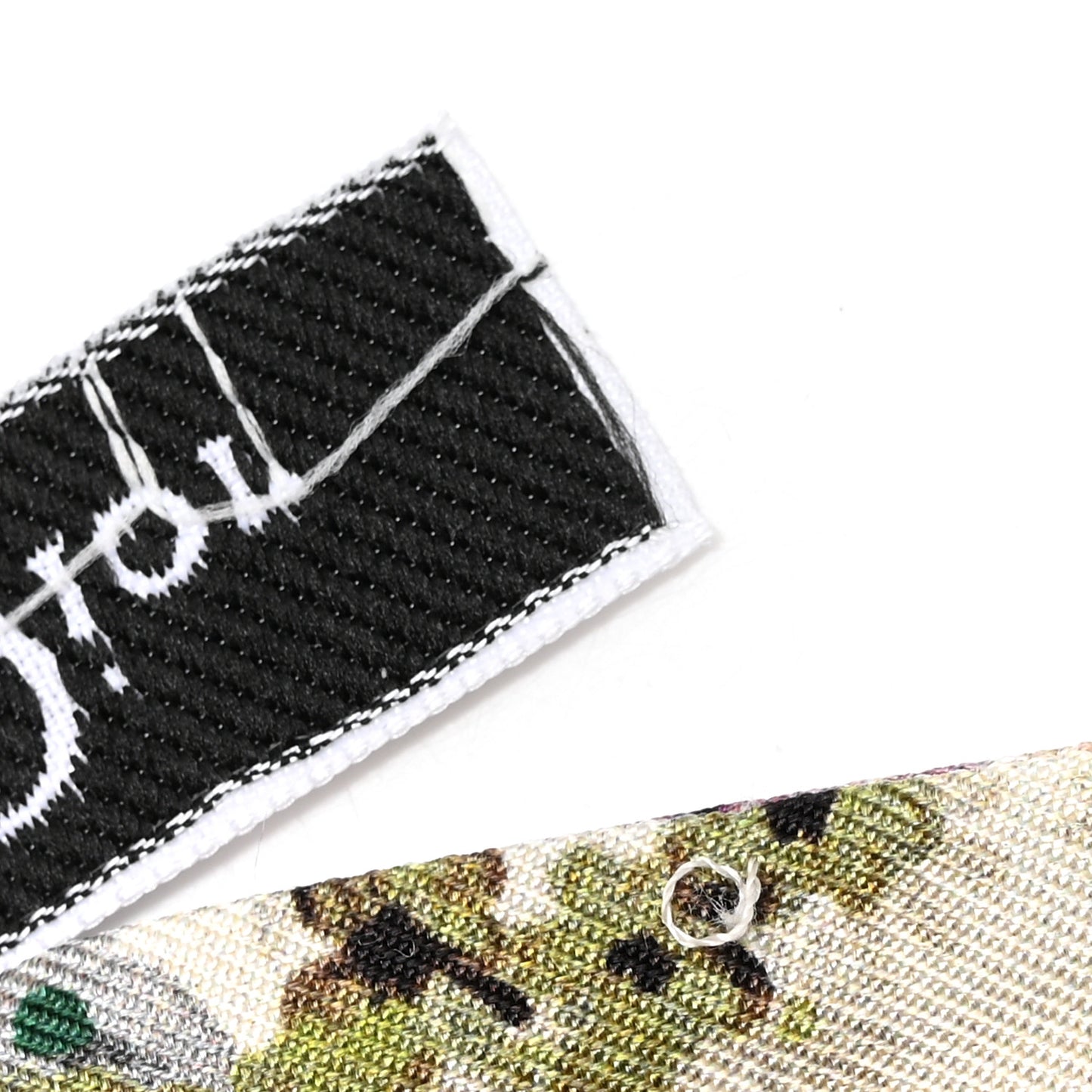 Silk Twill D-Floral Mitzah Scarf White