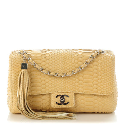 Chanel Python Medium Soho Tassel Flap Beige 1 of 7