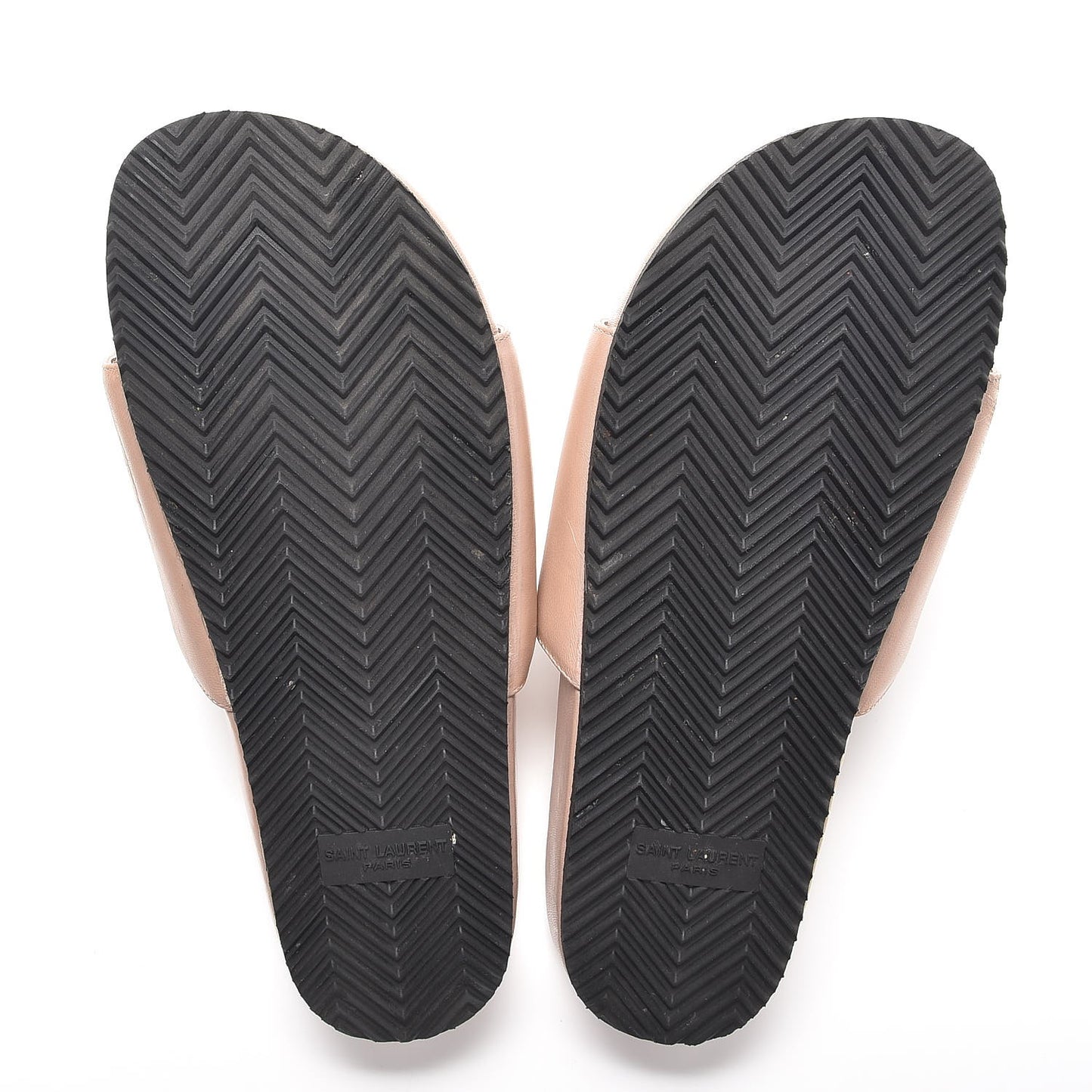 Lambskin Joan Slide Sandals 38 Nude