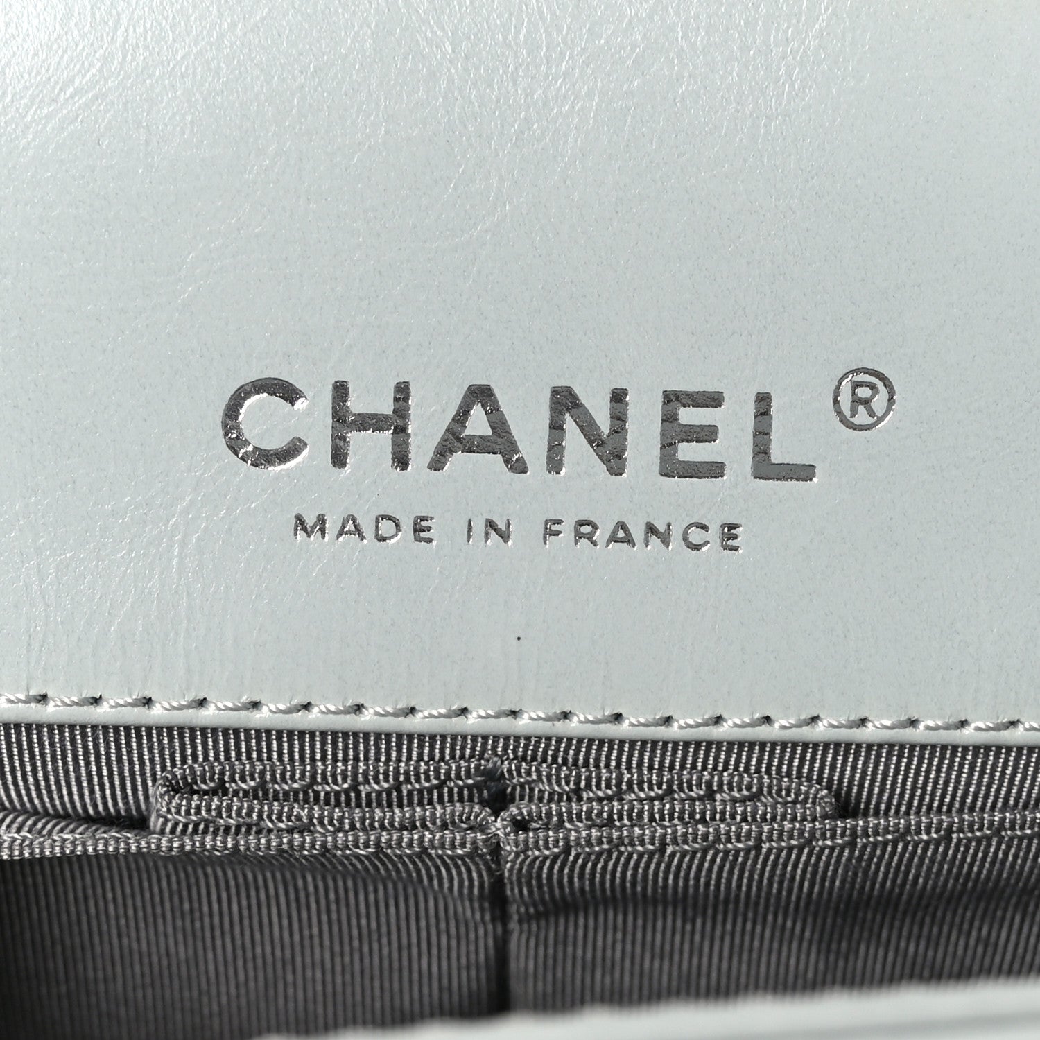 Chanel Glazed Calfskin Quilted Surpique 2.55 Reissue Flap Light Blue 6 of 10