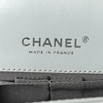 Chanel Glazed Calfskin Quilted Surpique 2.55 Reissue Flap Light Blue 6 of 10