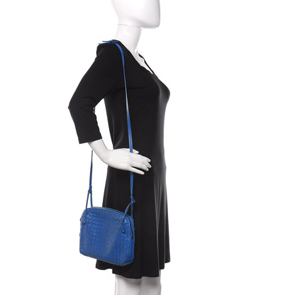 Bottega Veneta Nappa Intrecciato Nodini Crossbody Messenger Signal Blue 2 of 15