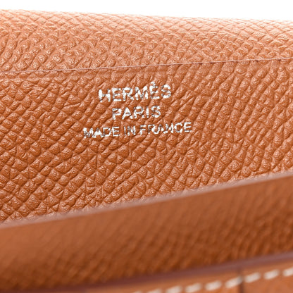 Hermes Epsom Bearn Gusset Wallet Gold 6 of 10