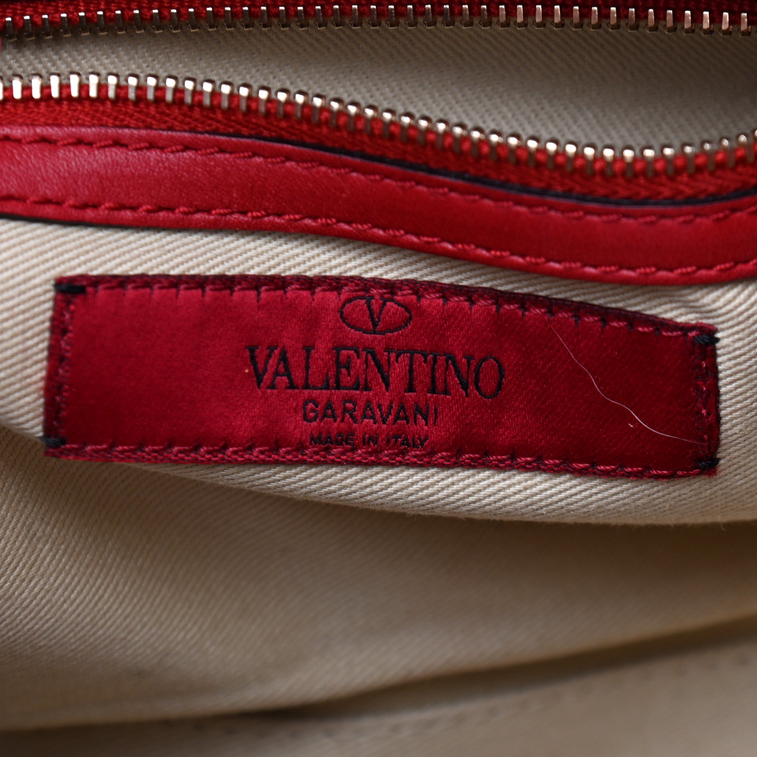 Valentino Garavani Vitello Small Rockstud Double Handle Tote Rosso Valentino 5 of 8