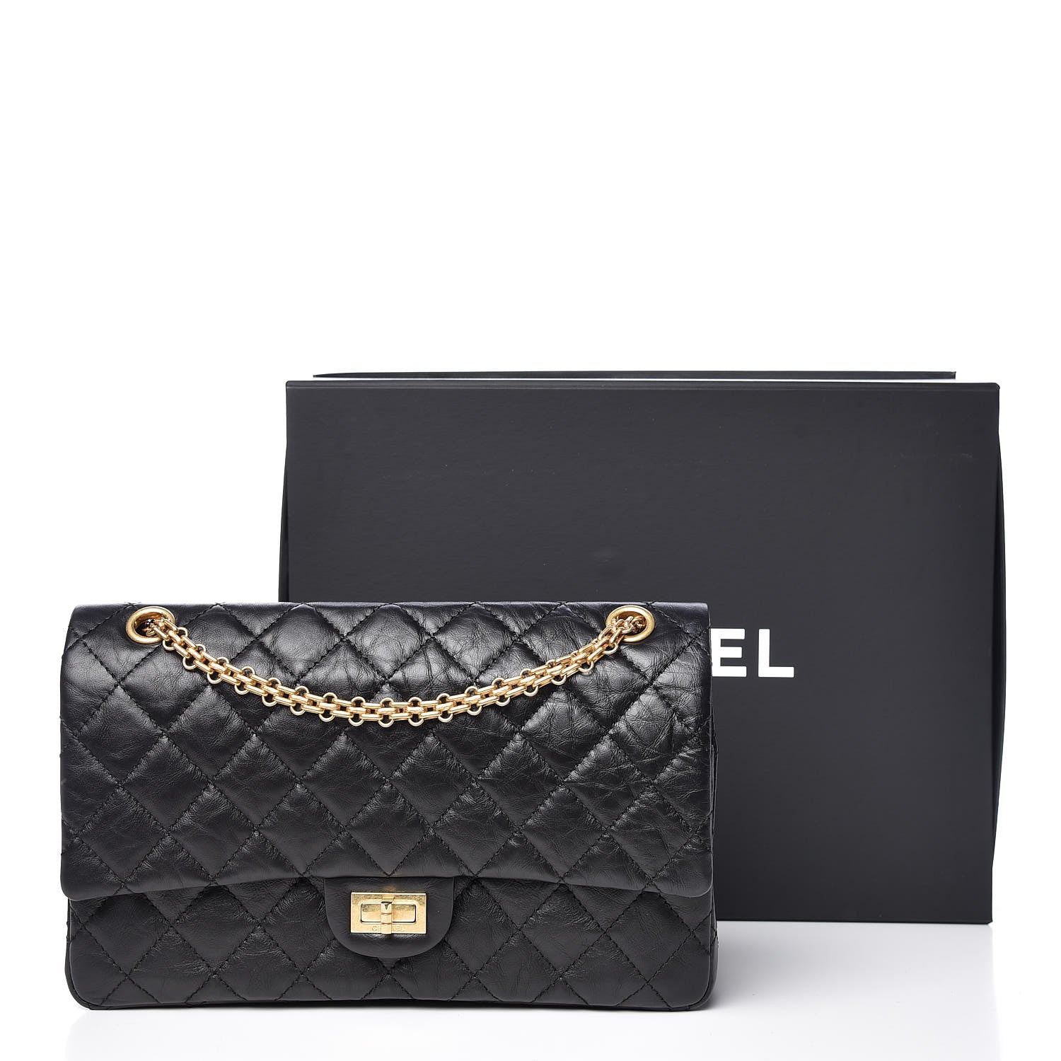 Chanel Aged Calfskin Quilted 2.55 Reissue 226 Flap Black 10 of 10