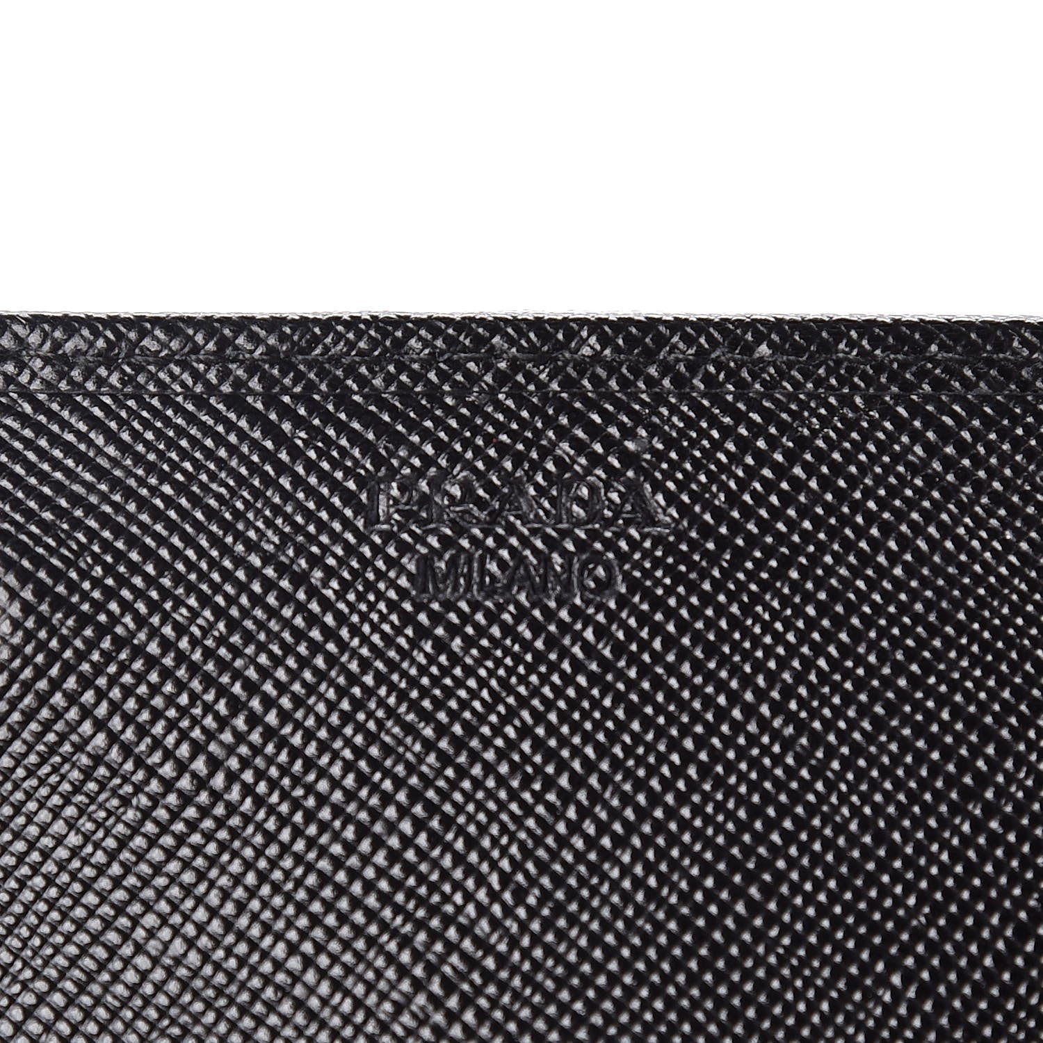Prada Saffiano Floral Print Continental Flap Wallet Black 6 of 9