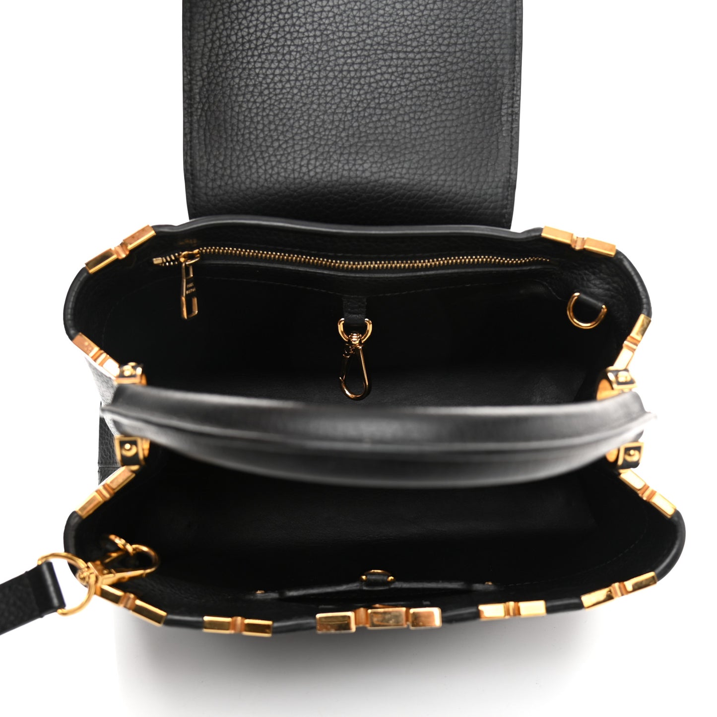 Taurillon Embellished Flower Crown Capucines PM Black