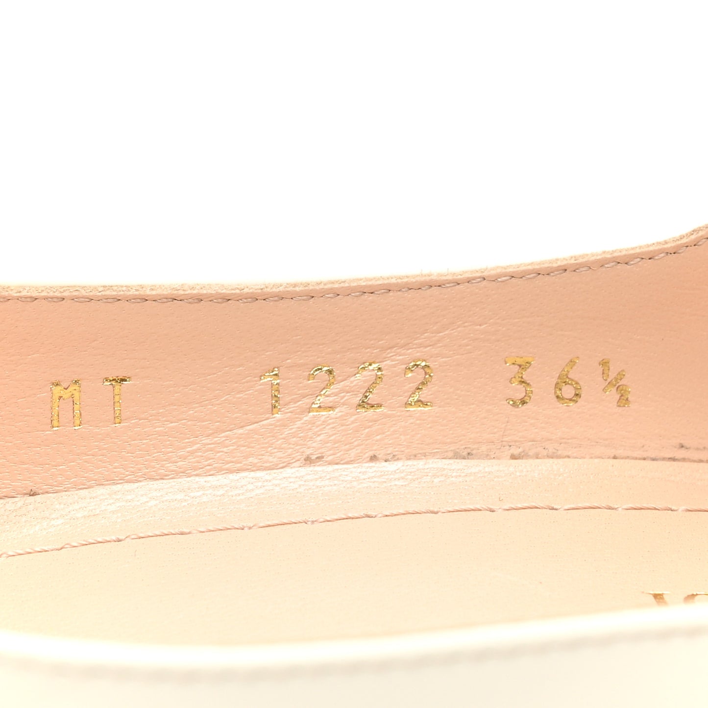 Patent Calfskin Aime Ballet Flats 36.5 White