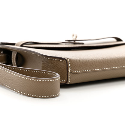 Hermes Epsom Kelly Depeches 25 Pouch Etoupe 7 of 10