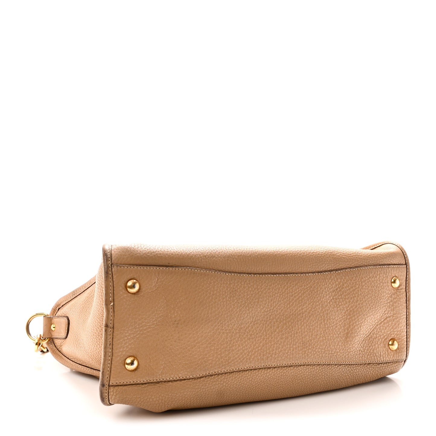 Vitello Daino Shopping Satchel Caramel
