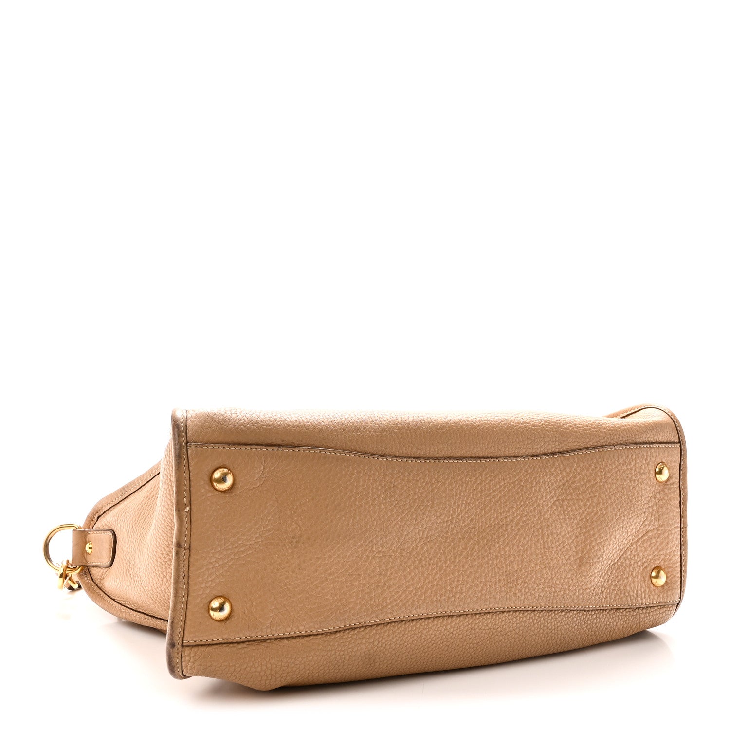 Prada Vitello Daino Shopping Satchel Caramel 4 of 9
