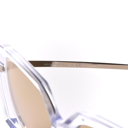 Chanel 24K Gold Mirror Square Sunglasses 6051 Transparent 6 of 9