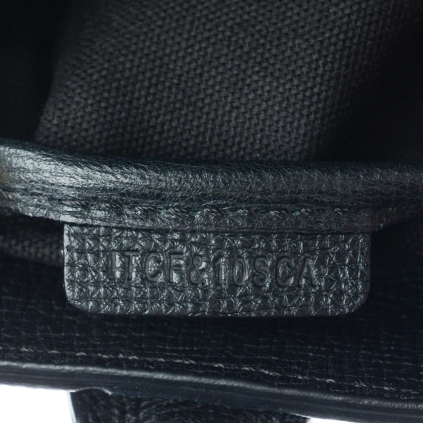 Grainy Calfskin House Check Small Banner Tote Black