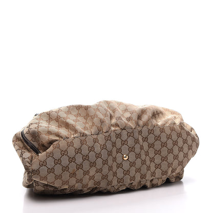 Gucci Monogram Large D Gold Hobo Dark Brown 4 of 10
