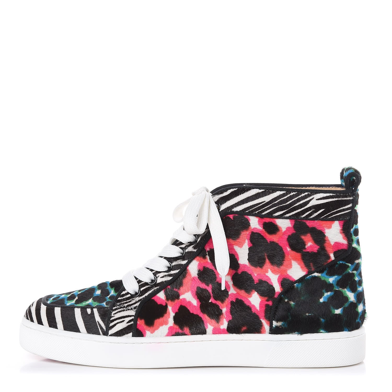 Christian Louboutin Pony Hair Riga Leopard Rantus Womens Orlato Flat Sneakers 40 Riviera 1 of 9