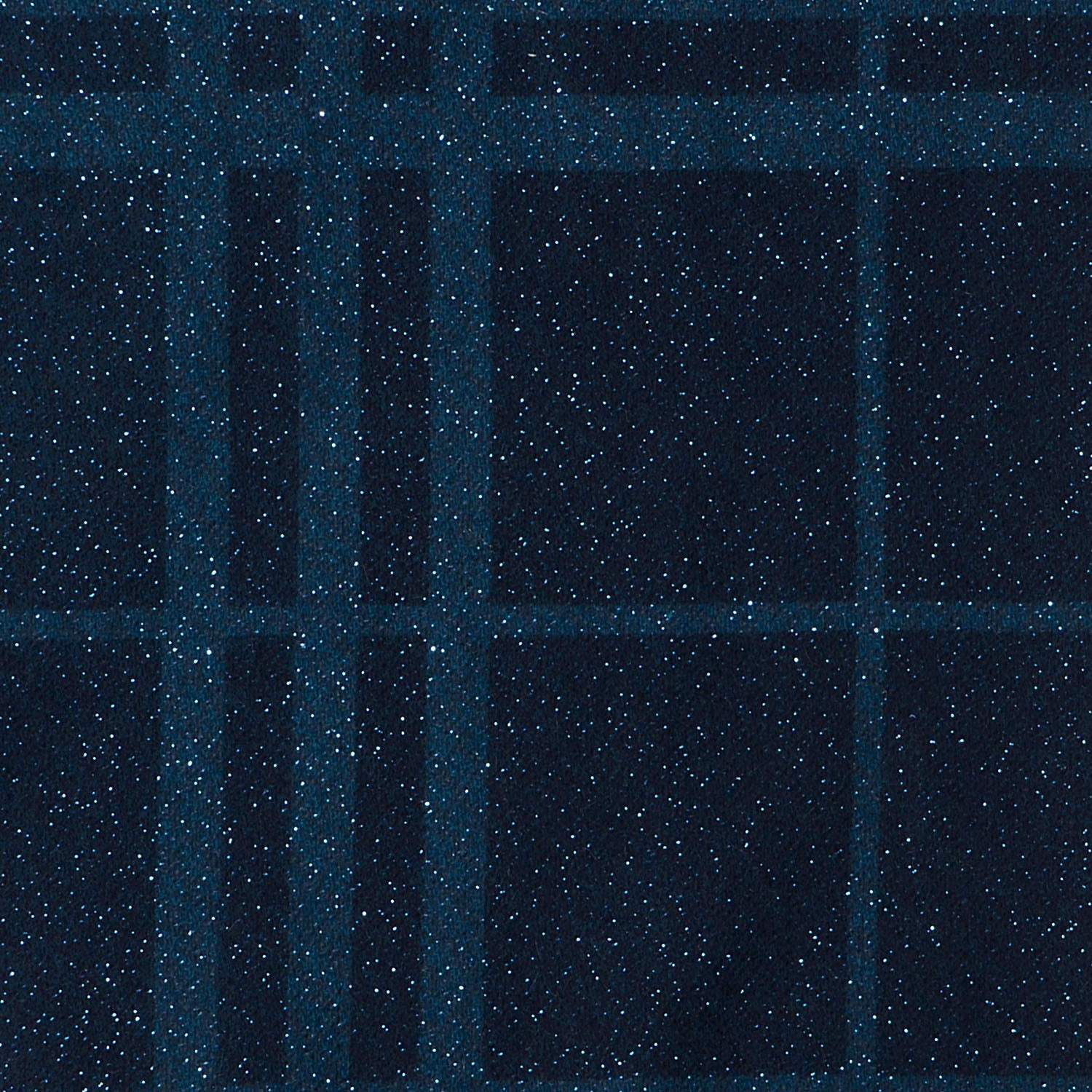 Burberry Wool Angora Metallic Color Check Glitter Scarf Blue 6 of 7