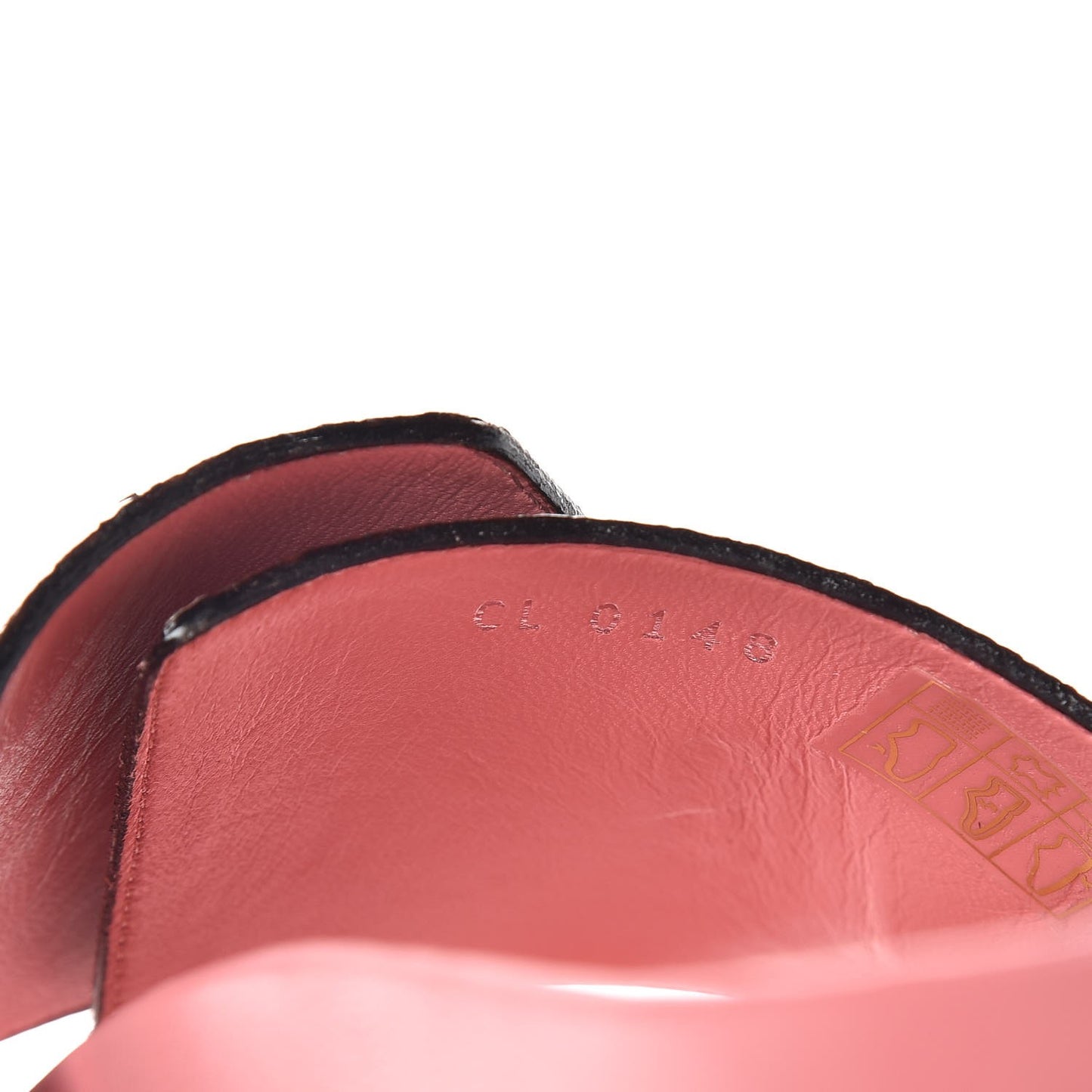 Patent Monogram Bom Dia Flat Mule 38 Rose White