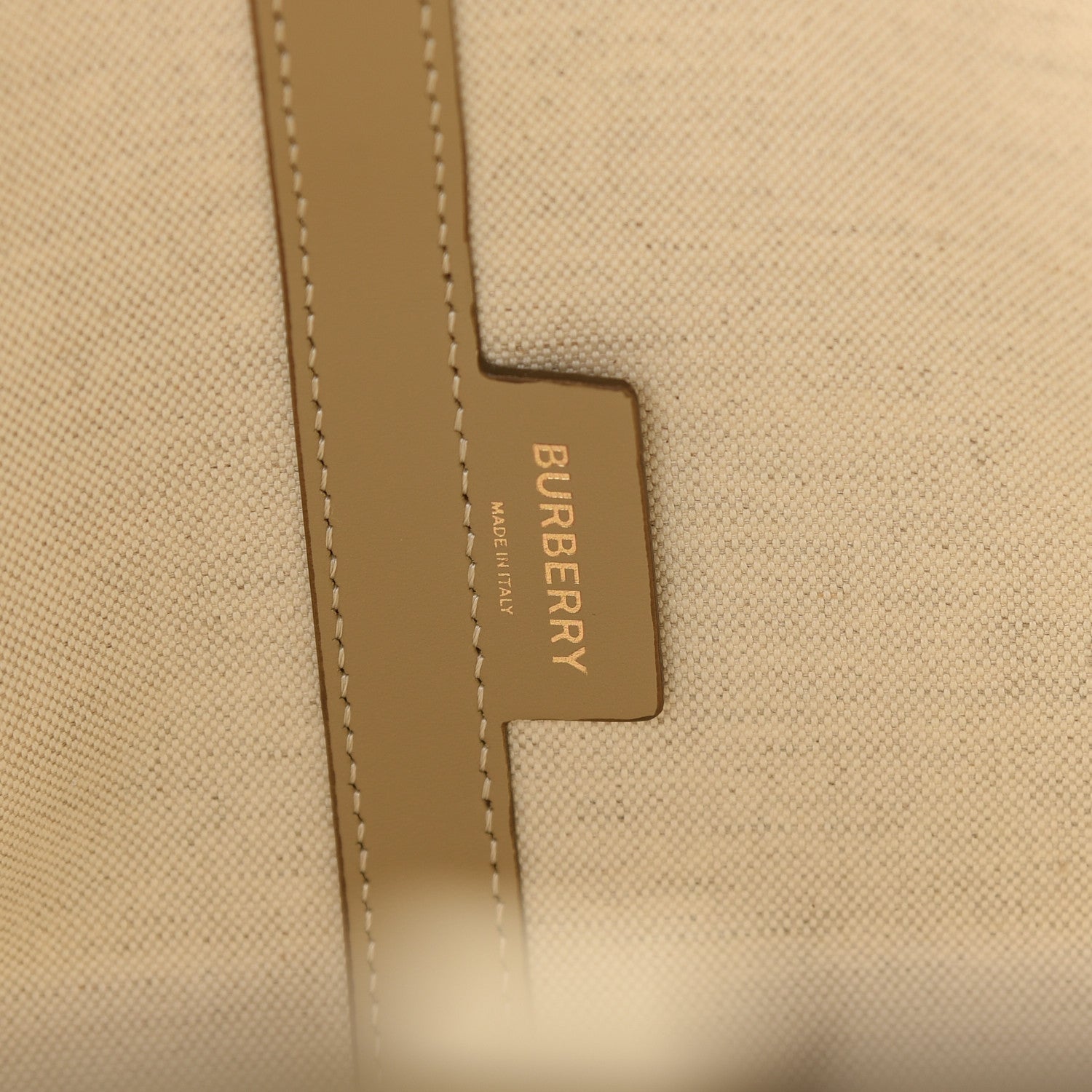 Burberry Cotton Canvas Mini Logo Horseferry Tote Bag Off White 7 of 11