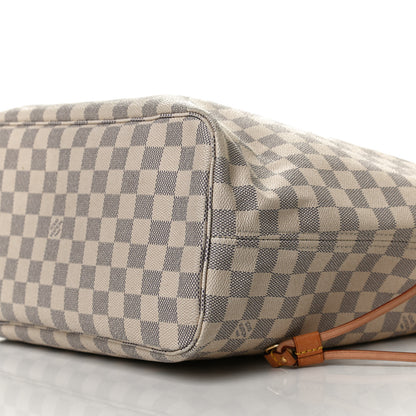 Louis Vuitton Damier Azur Neo Neverfull MM Rose Ballerine 11 of 12