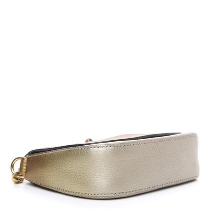 Gucci Metallic Pebbled Calfskin Small Soho Flap Crossbody Gold Ombre 4 of 10