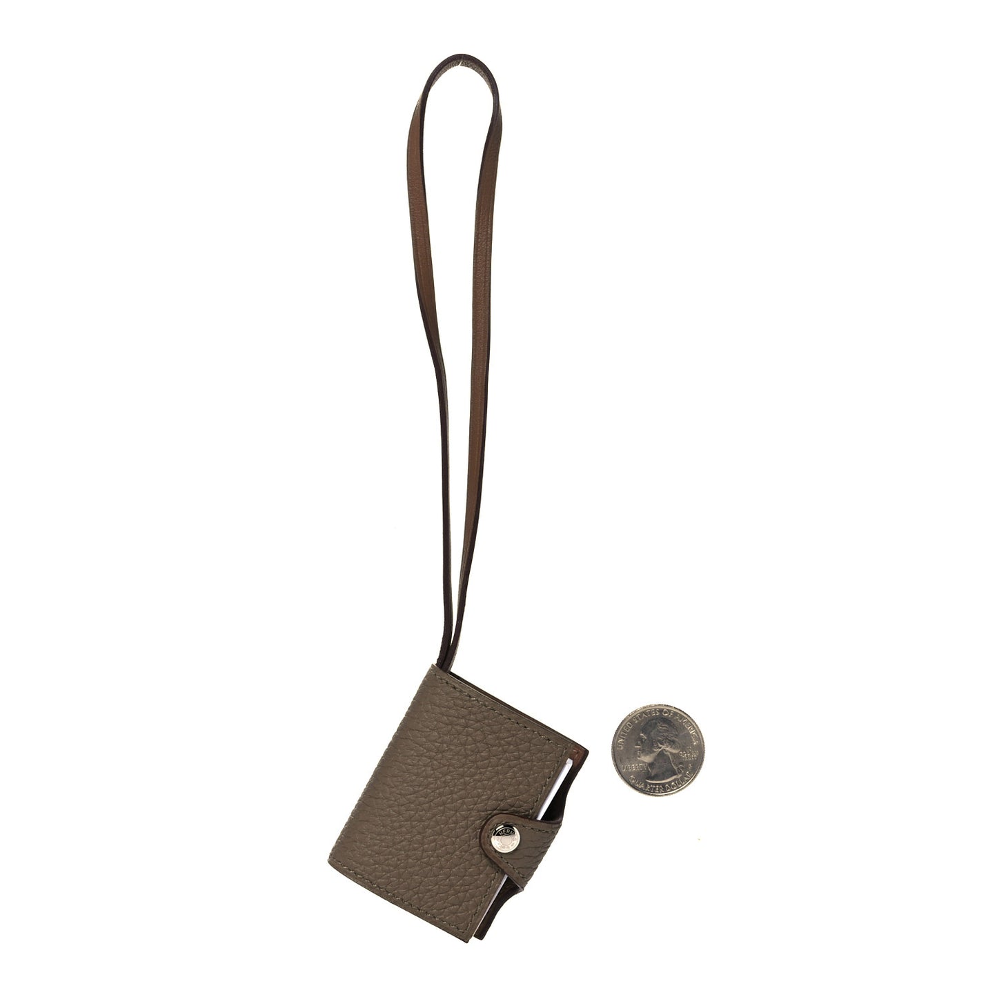 Togo Swift Ulysse Nano Bag Charm Etoupe Alezan