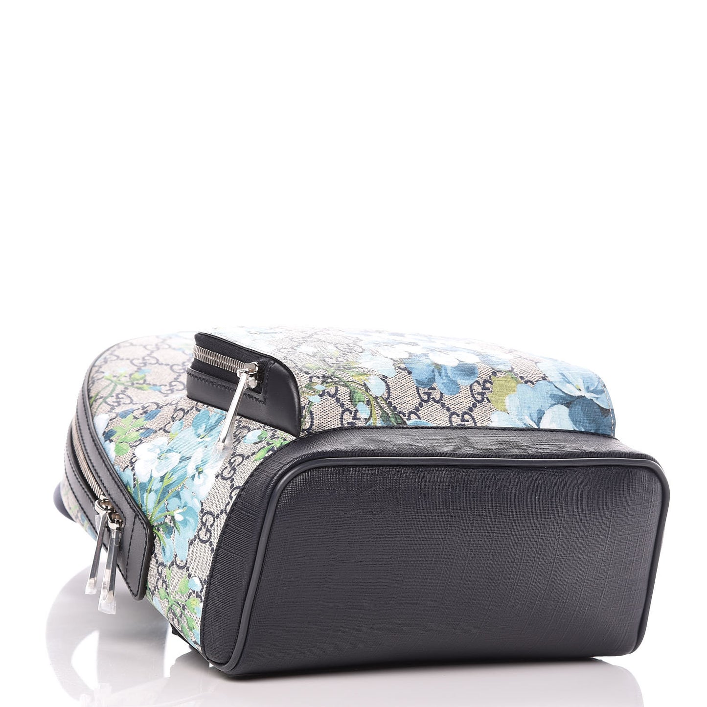 GG Supreme Monogram Blooms Small Day Backpack Blue