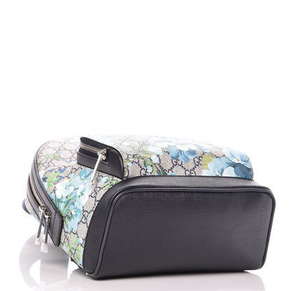Gucci GG Supreme Monogram Blooms Small Day Backpack Blue 4 of 10