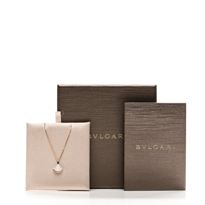 Bulgari 18K Yellow Gold Diamond Mother of Pearl Small Divas' Dream Pendant Necklace 7 of 7