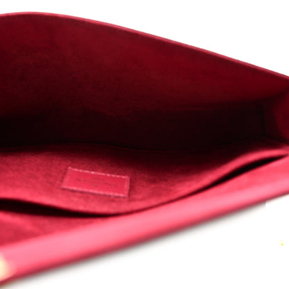 Louis Vuitton Monogram Pochette Felicie Chain Wallet Fuchsia 6 of 11