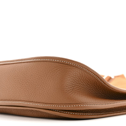 Hermes Taurillon Clemence EVELYNE III PM Gold 10 of 13
