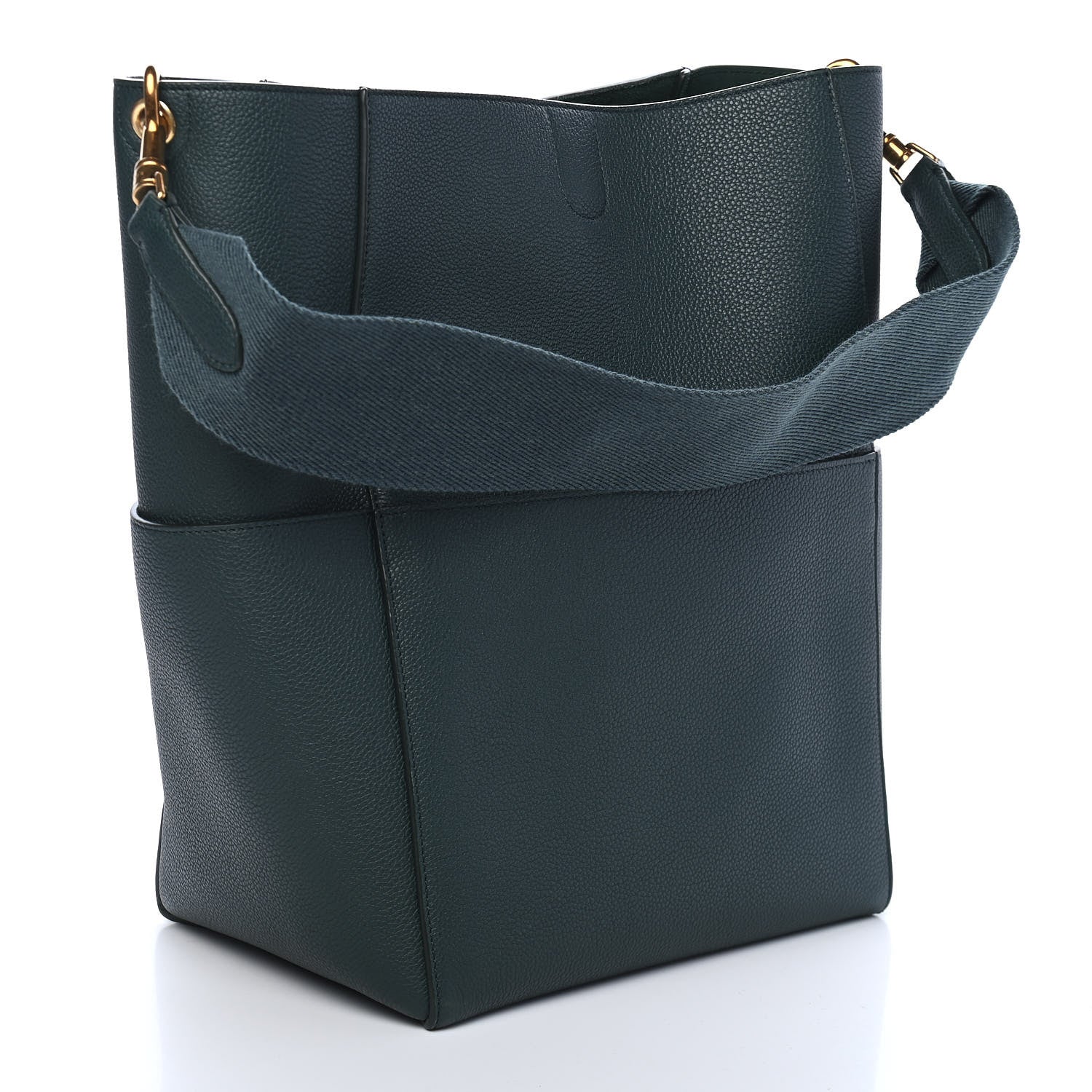 Celine Soft Grained Calfskin Sangle Bucket Bag Amazone 2 of 9