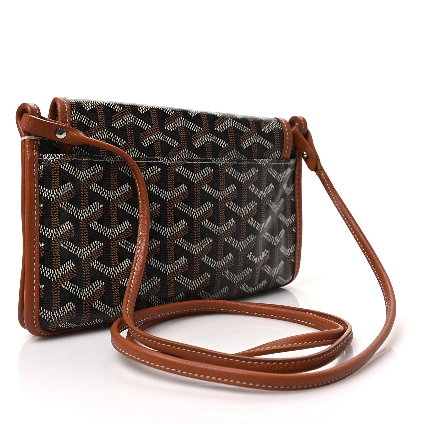 Goyardine Plumet Wallet Clutch Black Gold