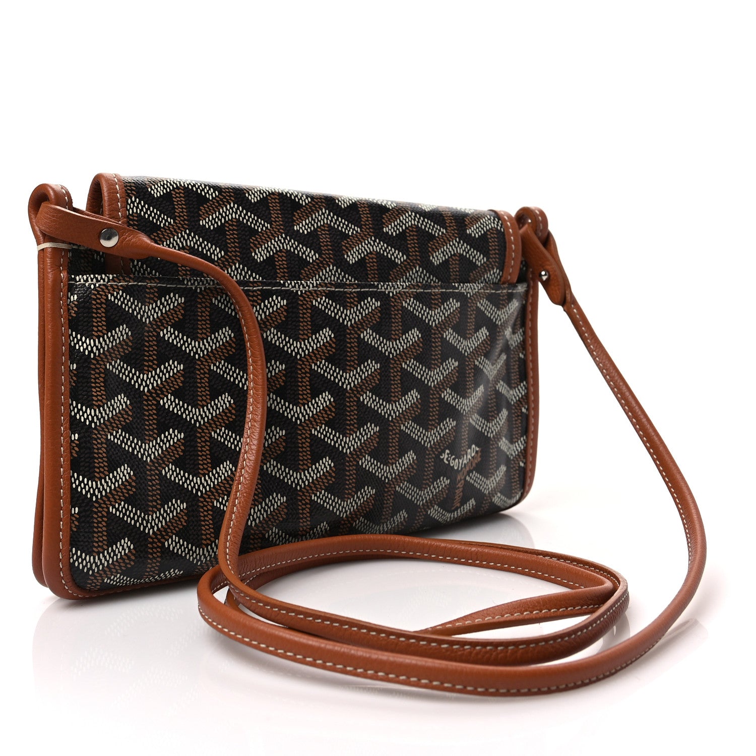 Goyard Goyardine Plumet Wallet Clutch Black Gold 4 of 7